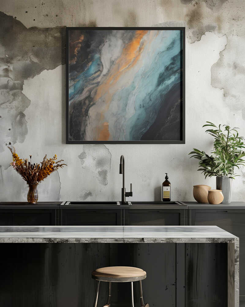 Dynamic Swirls of Earthy Hues