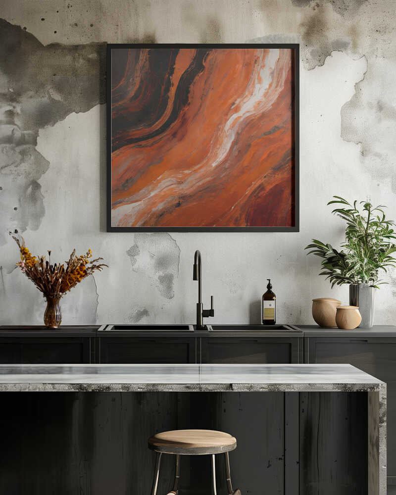 Red and Black Hues with Dynamic Patterns