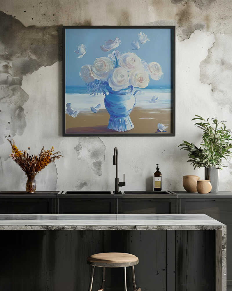 Blue Roses On the Beach