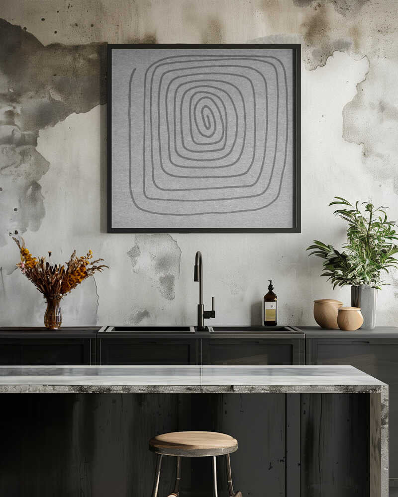 Spiral Pattern Drawn In Continuous Loops