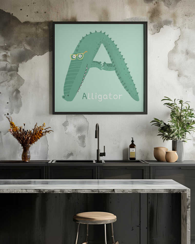 Alligator Shaped Like The Letter 'A'