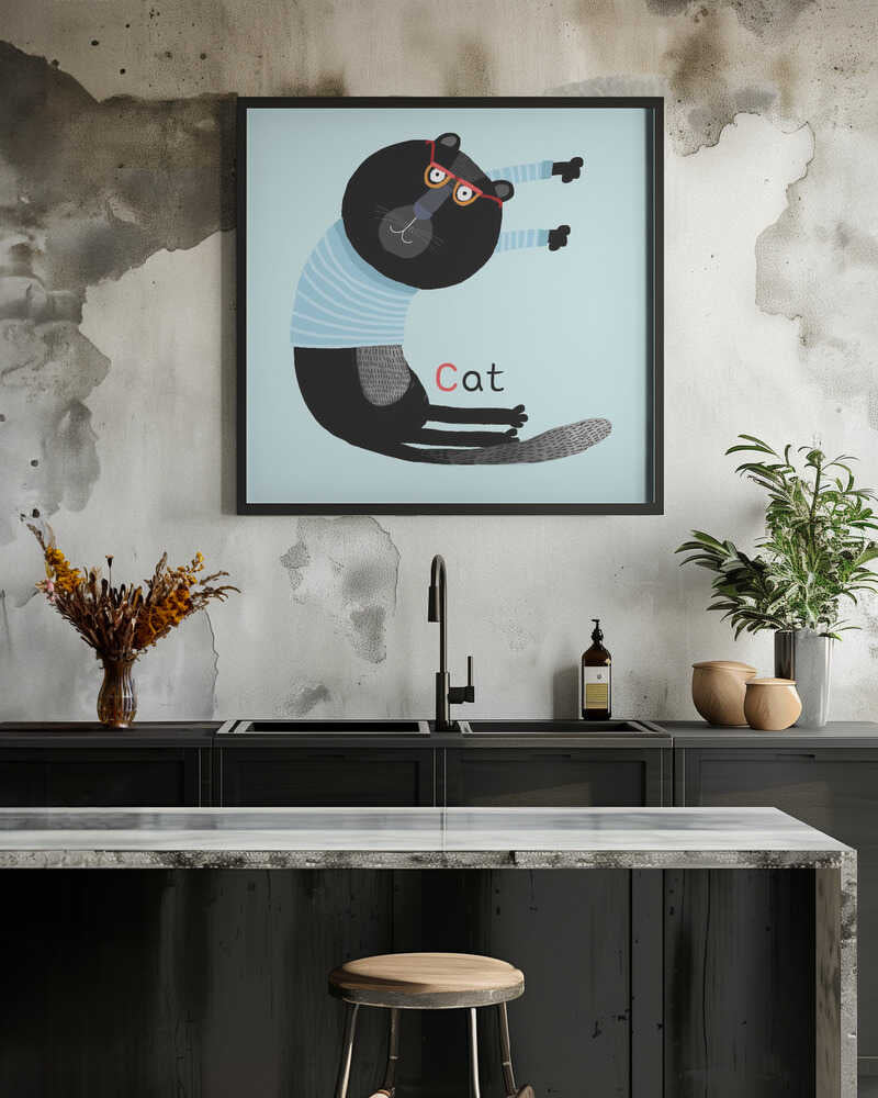 Curious Cat Stretching