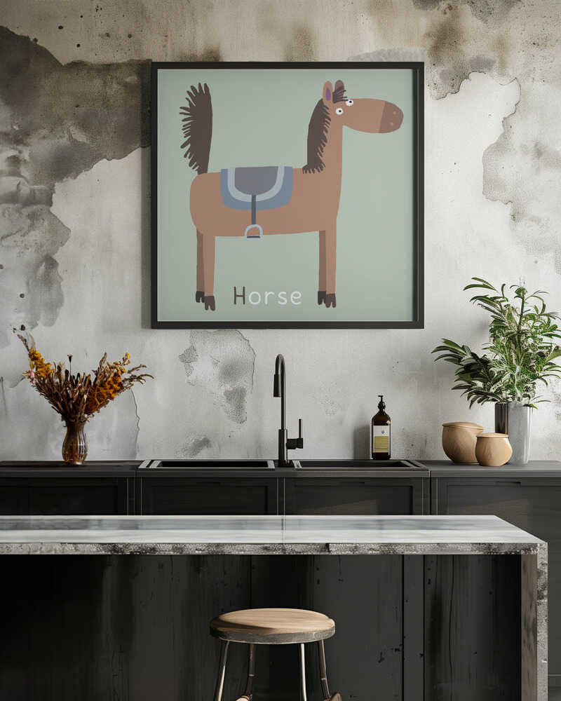 Cheerful Horse Drawing