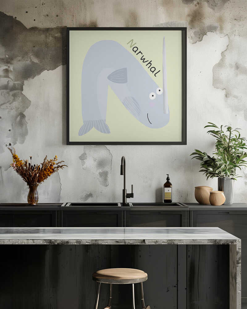 Narwhal With A Large Tusk