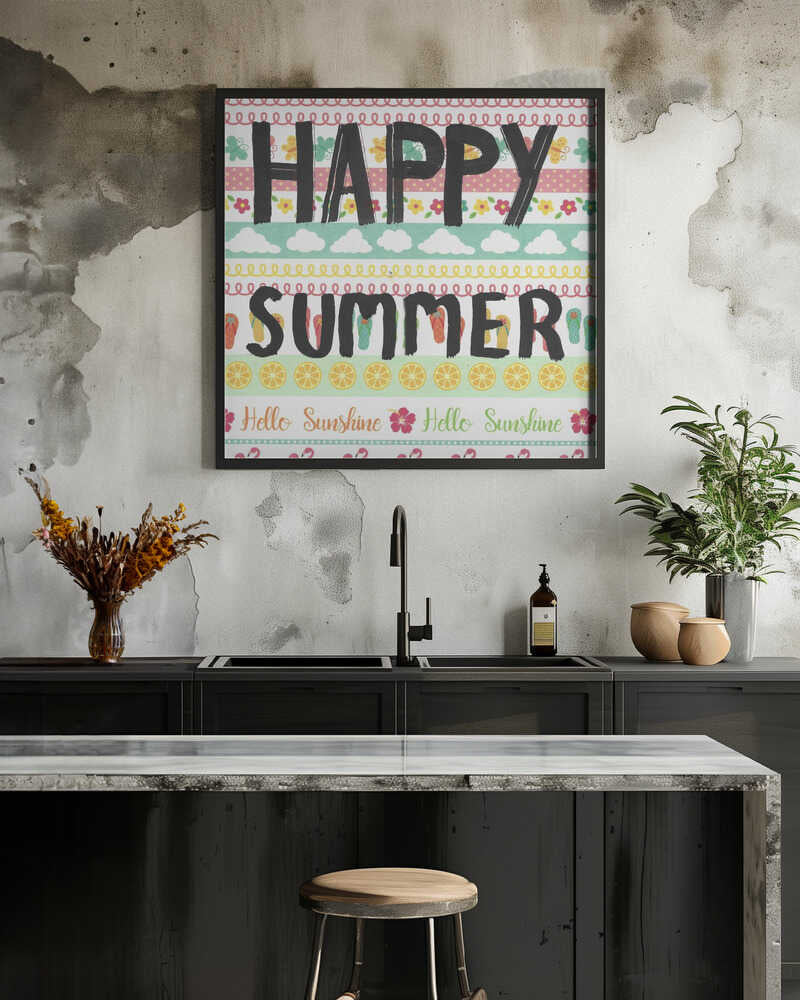 Letter Art Happy Summer