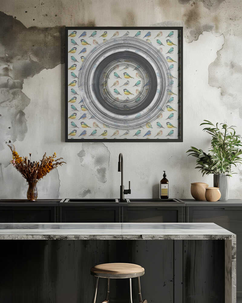 Colorful Birds In A Circle