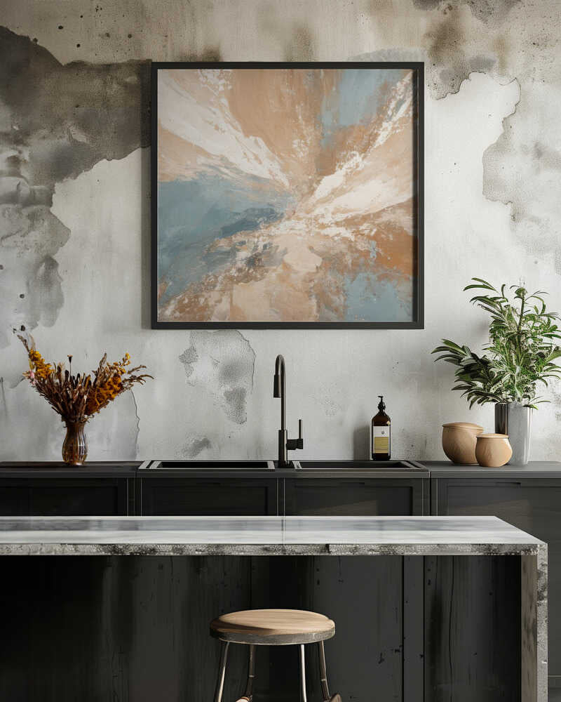 Blend Of Earthy Browns And Tranquil Blues