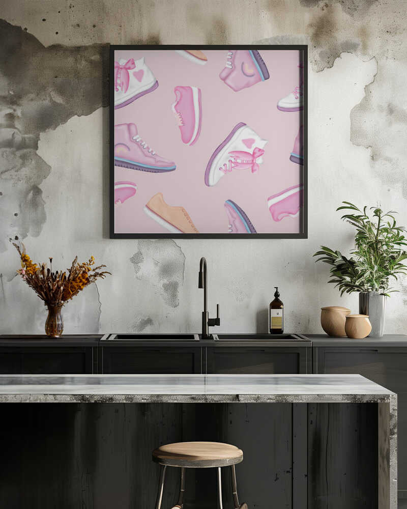 Sneakers and Bows Pattern