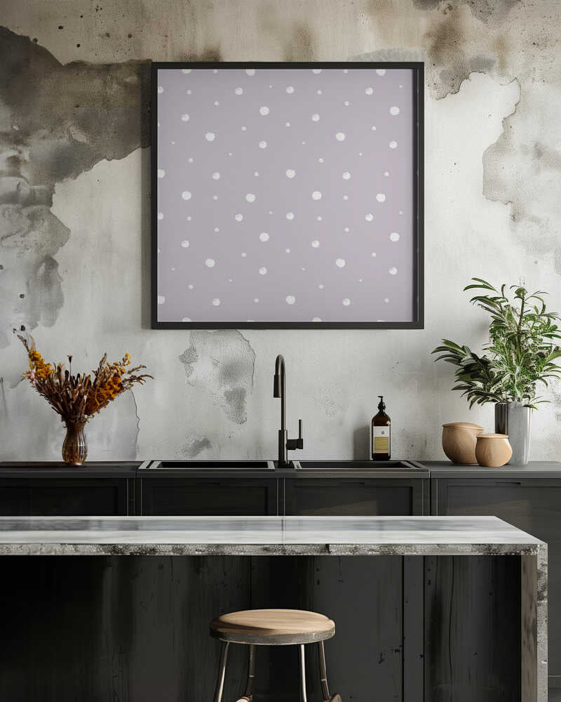 Spring Pastel Dots Pattern Purple