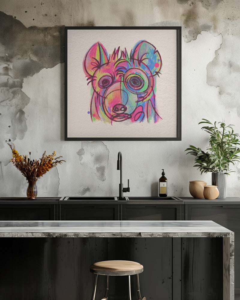 Abstract Faces Hyena