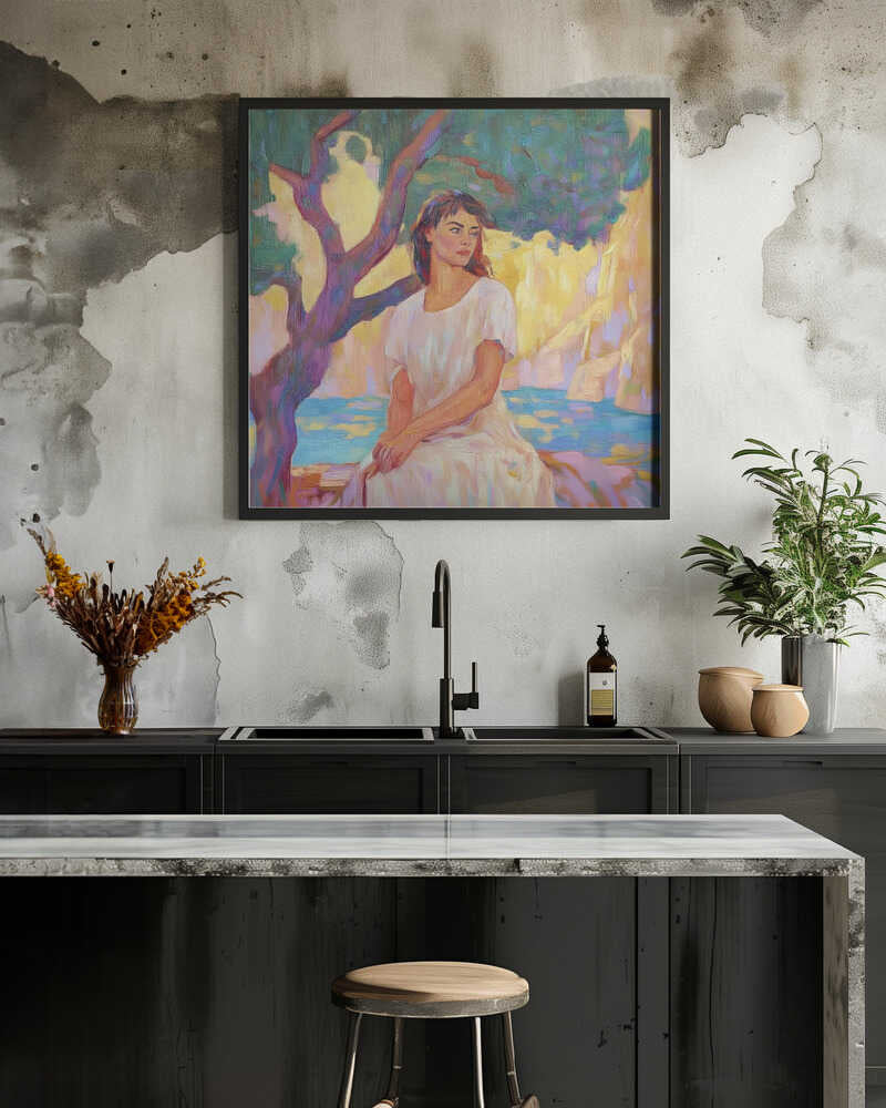 Woman Sitting Under a Tree