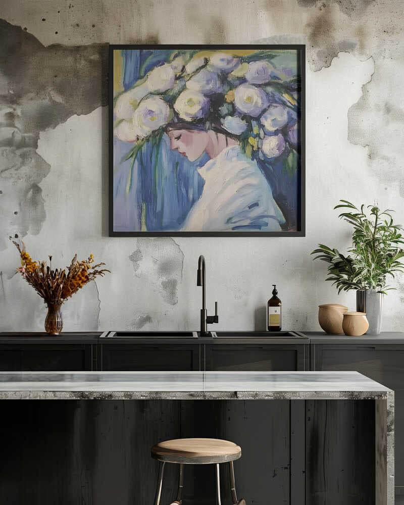 Flowers On a Woman's Head