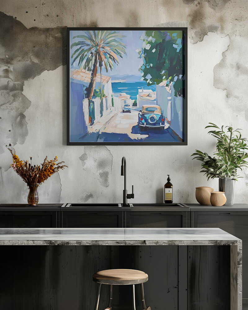 coastal town and Sea