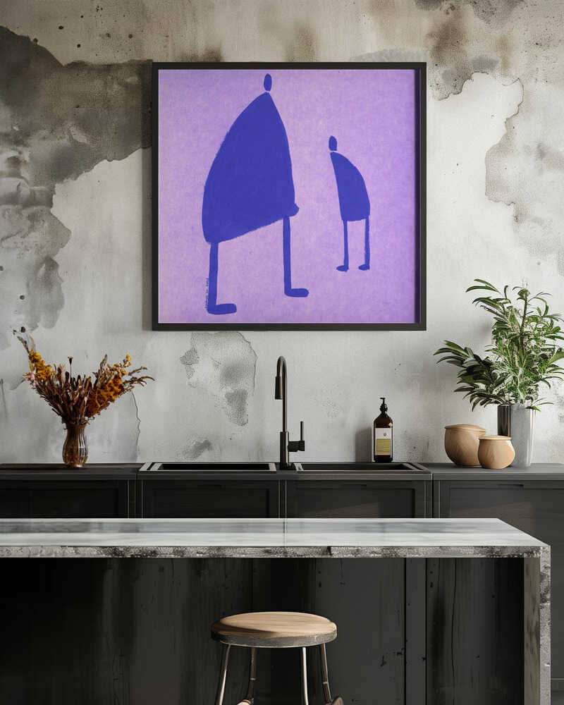 Bold Blue Silhouettes