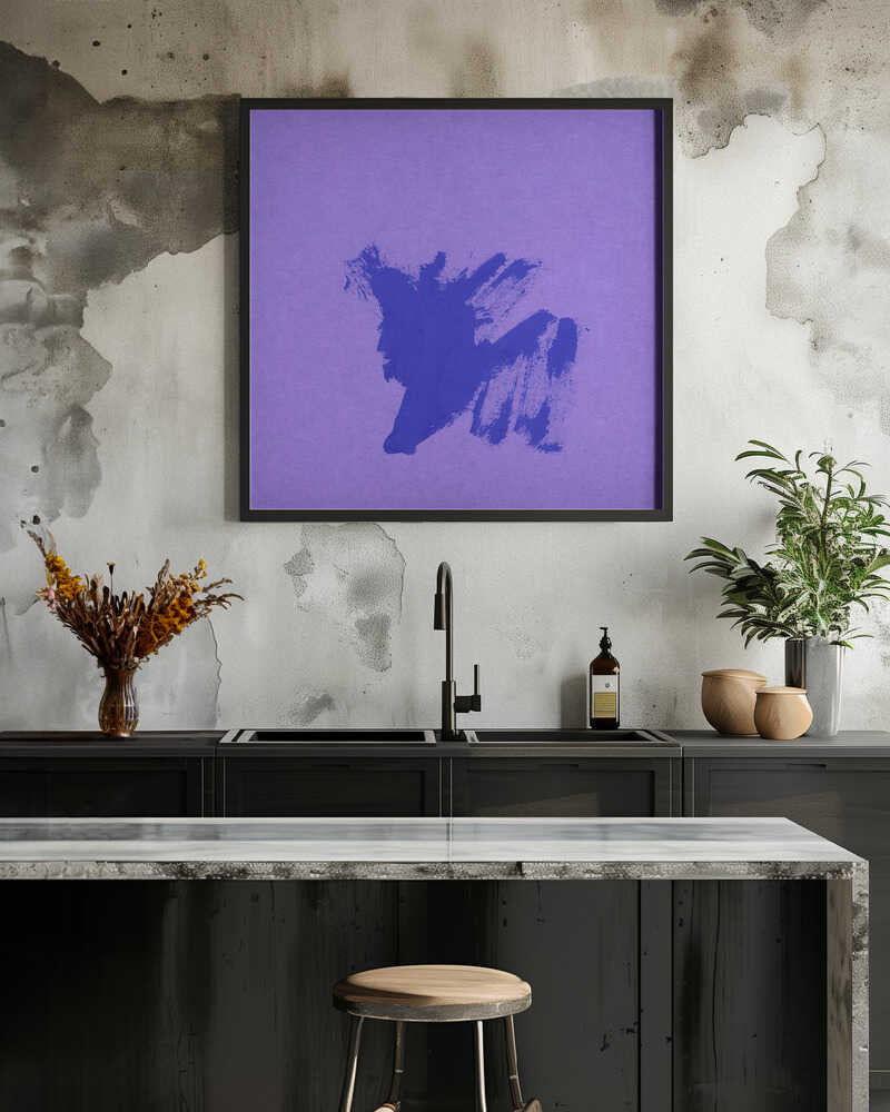 Blue Brushstroke Burst