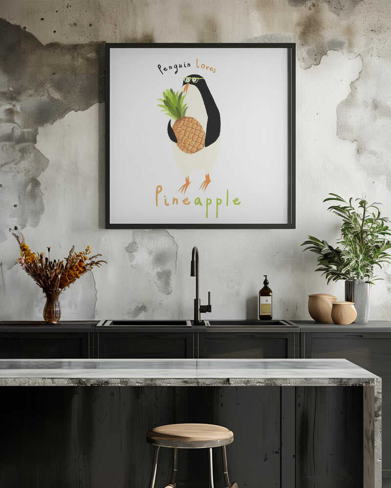 Penguin Loves Pineapple