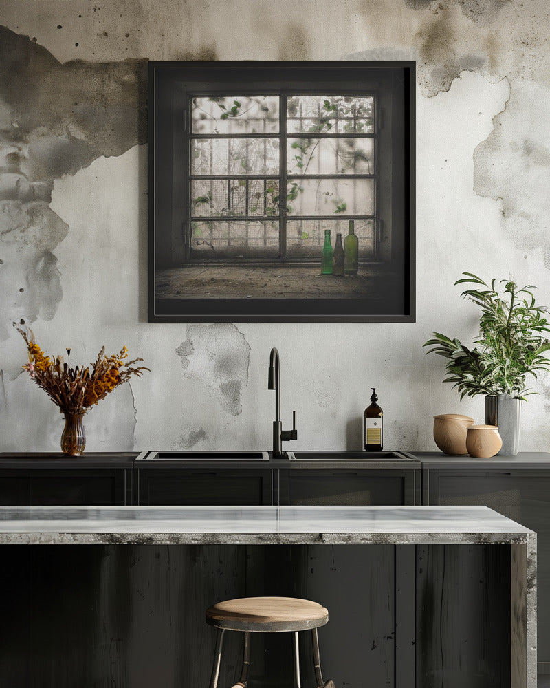 Still-Life with glass bottle