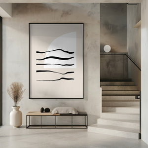 Art Prints of Sunset and Waves