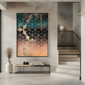 Art Prints of Ombre Dream Cubes