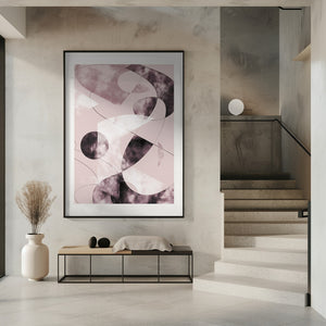 Art Prints of Shapes Shatters Red