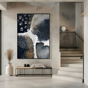 Art Prints of Abstract Black and Gold-1