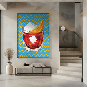 Art Prints of Negroni Blue