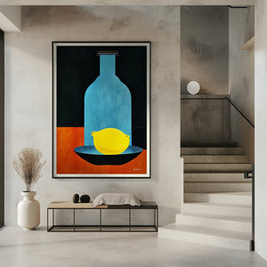 Art Prints of Bottle With (lonesome) Lemon : Skinny Bitch