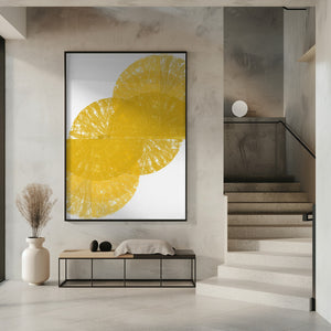 Art Prints of Yellow Circle Fans 1