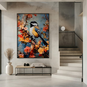 Art Prints of Chickadee bird animal