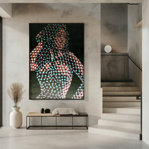 Art Prints of Woman in dots
