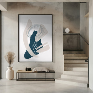 Art Prints of Abstract inky shapes no. 1 - Landscape in transition