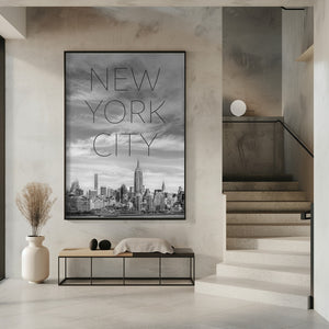 Art Prints of NYC Midtown Manhattan | Text & Skyline
