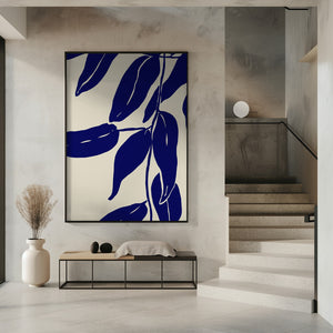 Art Prints of Blue Leafs