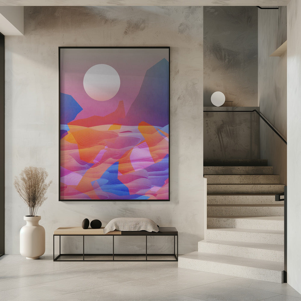 Hazy Sunset At D Point