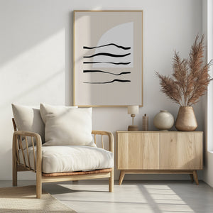 Art Prints of Sunset and Waves