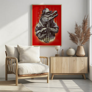 Canvas Art Print croc rocks