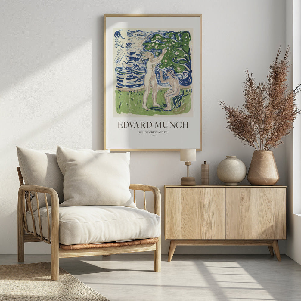 Girls Picking Apples