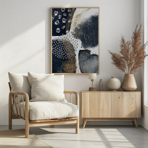 Art Prints of Abstract Black and Gold-1