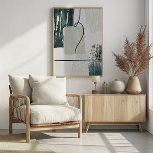 Art Prints of Abstract Shapes in Green-3