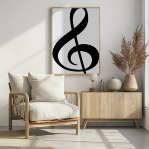 Art Prints of Big treble clef 1