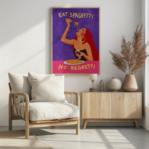 Art Prints of Eat spaghetti no regretti