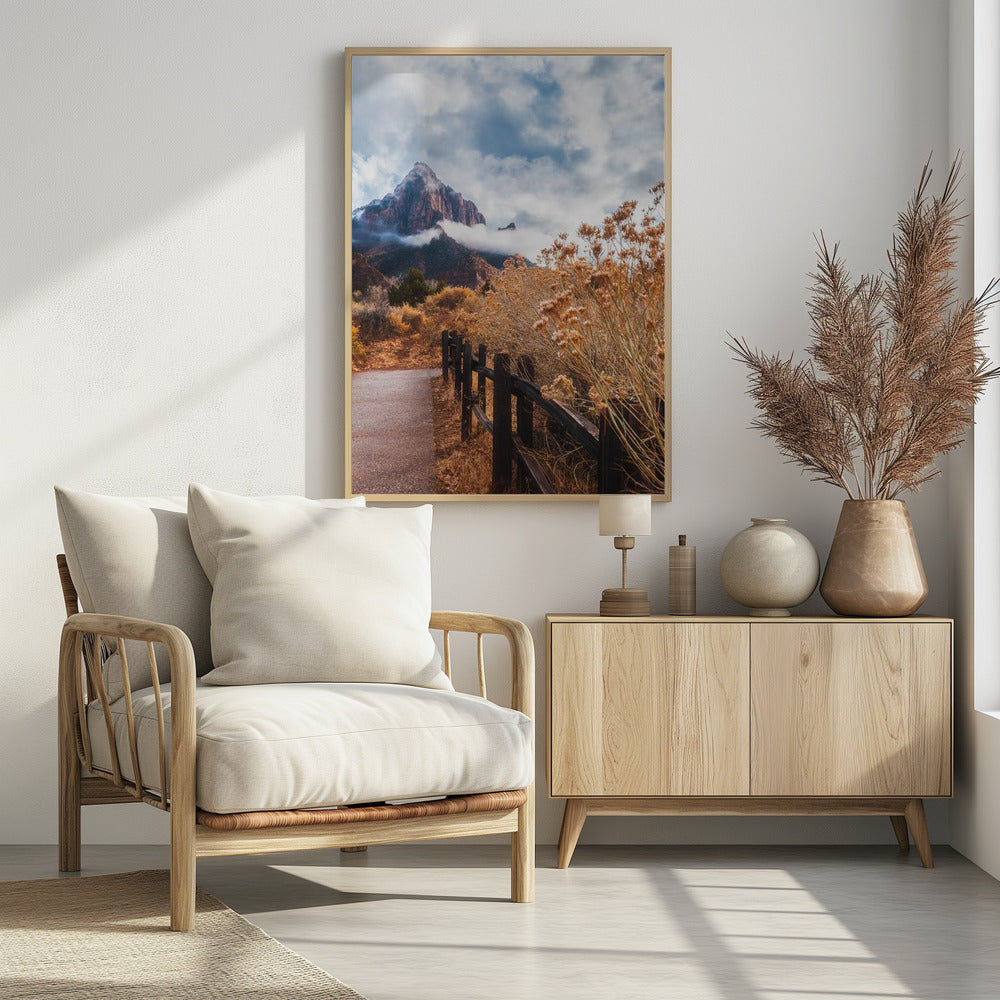 The trail to the rock