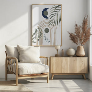 Art Prints of Boho Green Blue 4