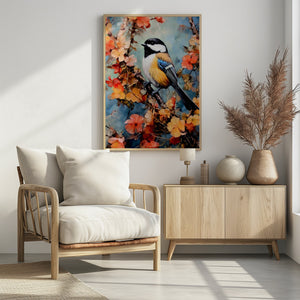 Art Prints of Chickadee bird animal