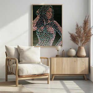 Art Prints of Woman in dots