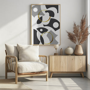 Art Prints of Cut Out Abstract No. 1 | gold