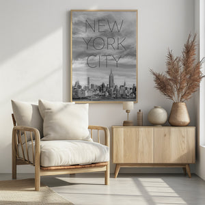 Art Prints of NYC Midtown Manhattan | Text & Skyline