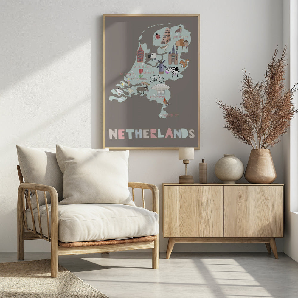 The Netherlands Illustration by Artist Carla Daly