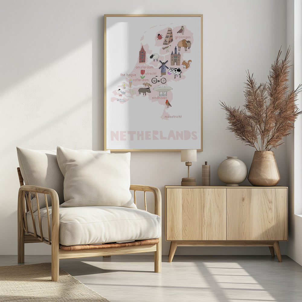 The Netherlands Illustration by Artist Carla Daly