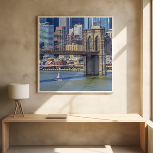 Art Prints of NEW YORK CITY Brooklyn Bridge & Manhattan Skyline